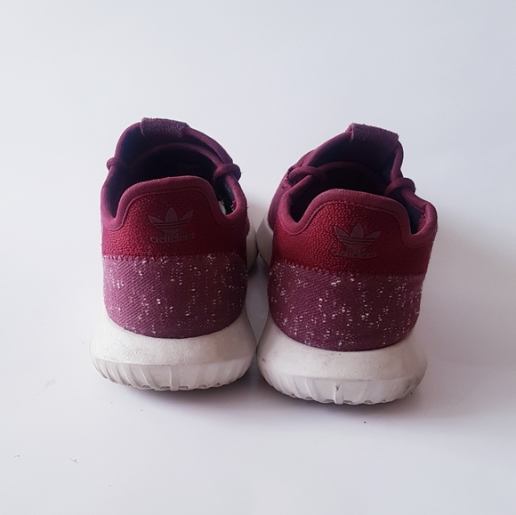 ADIDAS Burgundy Originals Tubular Shadow Athletic Running Shoe Sneakers - Picture 12 of 13